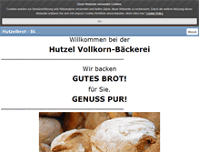 Tablet Screenshot of hutzelbrot.de
